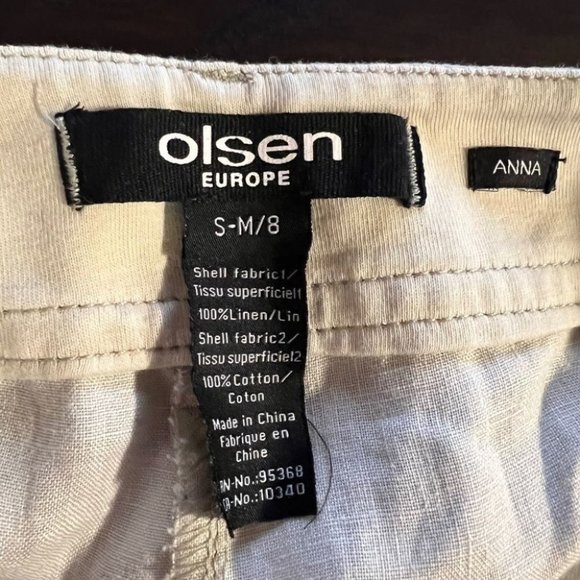 Olsen Europe Anna wide leg linen pants - Picture 4 of 11